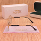 Sunglasses For Men With Clear Glass & Golden Frame 3517 Aviator Oval Sunglass By Sunglasses Deal