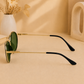 Sunglasses For Men With Green Glass & Golden Frame 4612 Panto Round Sunglass By Sunglasses Deal