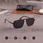 Sunglasses For Men With Black Glass & Black Frame 4413 Square Sunglass By Sunglasses Deal