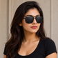 Sunglasses For Men With Black Glass & Black Frame 4413 Square Sunglass By Sunglasses Deal