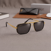 Sunglasses For Men With Black Glass & Golden Frame 4413 Square Sunglass By Sunglasses Deal