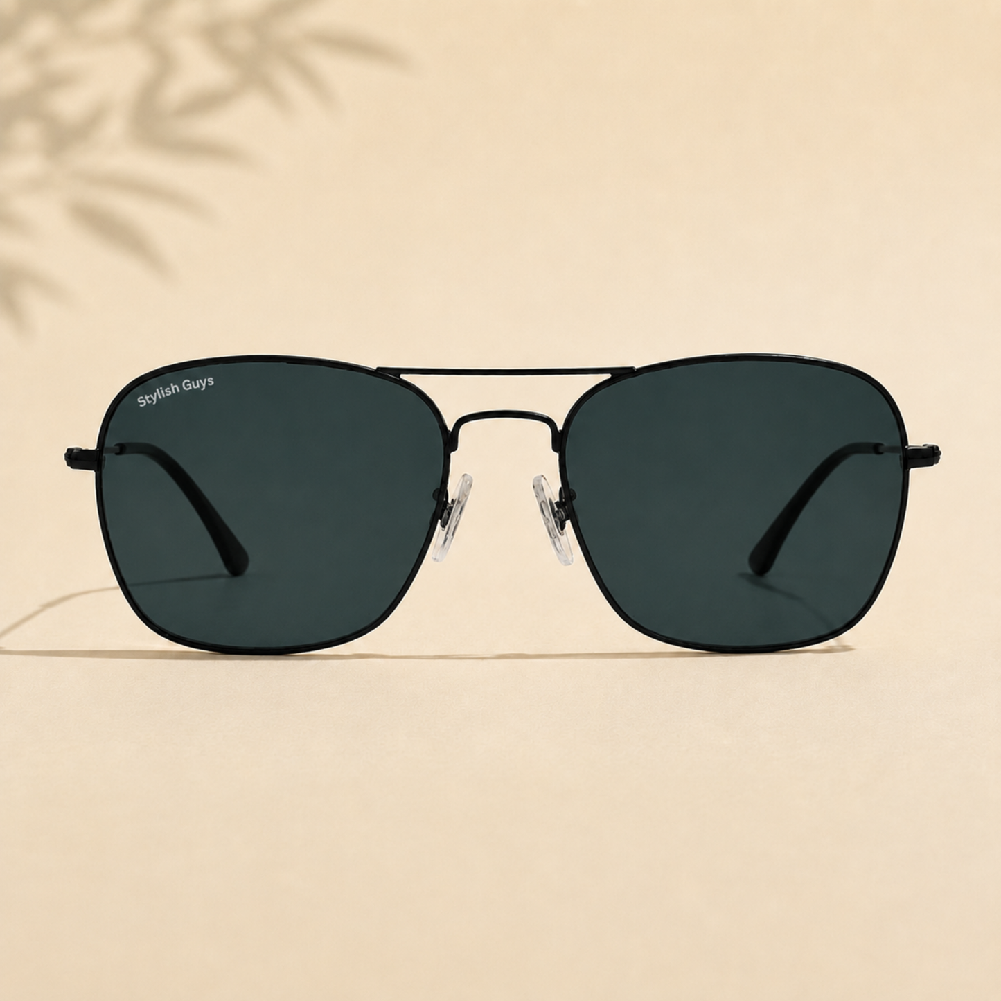 Sunglasses For Men With Black Glass & Black Frame 3136 Square Sunglass By Sunglasses Deal
