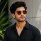 Sunglasses For Men With Brown Glass & Golden Frame 3548 Hexagon Sunglass By Sunglasses Deal
