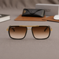 Sunglasses For Men With Brown Shade Glass & Golden Frame 4413 Square Sunglass By Sunglasses Deal