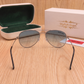 Sunglasses For Men With Blue Shade Glass & Silver Frame 3026 Aviator Sunglass By Sunglasses Deal