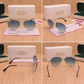 Sunglasses For Men With Blue Shade Glass & Silver Frame 3026 Aviator Sunglass By Sunglasses Deal