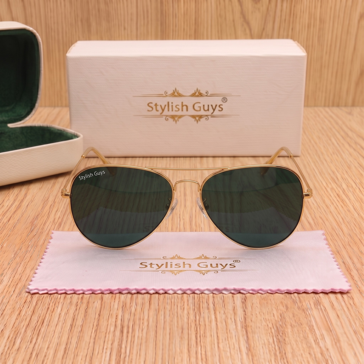 Sunglasses For Men With Black Glass & Golden Frame 3026 Aviator Sunglass By Sunglasses Deal