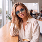 Sunglasses For Men With Blue Shade Glass & Silver Frame 3026 Aviator Sunglass By Sunglasses Deal