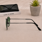 Sunglasses For Men With Green Glass & Black Frame 3548 Hexagon Sunglass By Sunglasses Deal