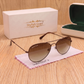 Sunglasses For Men With Brown Shade Glass & Brown Frame 3026 Aviator Sunglass By Sunglasses Deal