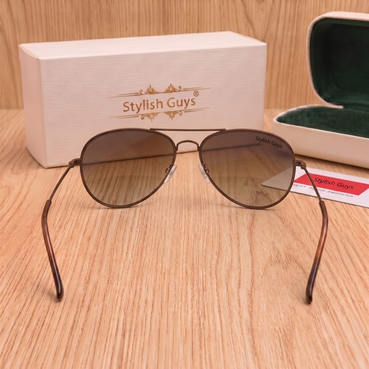 Sunglasses For Men With Brown Shade Glass & Brown Frame 3026 Aviator Sunglass By Sunglasses Deal