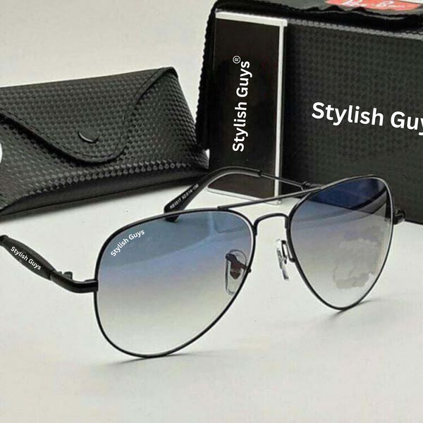 Top Trendy Hot New Stylish Attractive Blue Shade & Black 3517 Evergreen UV Protected Sunglasses For King's Men & Women