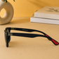 Sunglasses For Men With Black Glass & Black Frame 4195 Square Sunglass By Sunglasses Deal