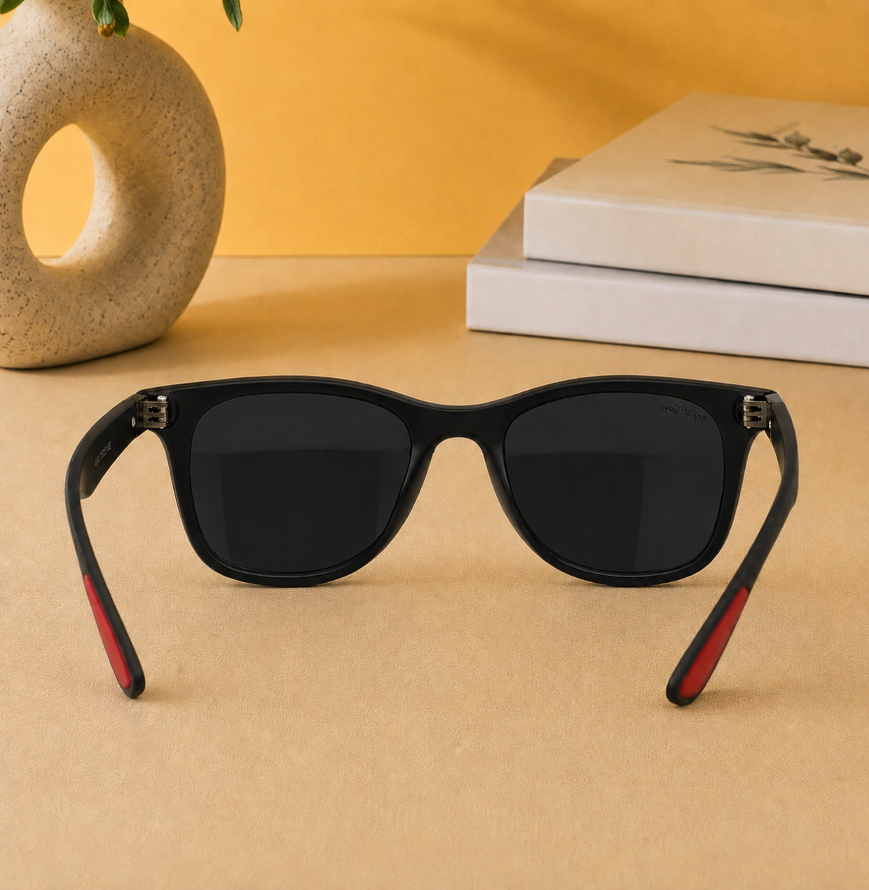 Sunglasses For Men With Black Glass & Black Frame 4195 Square Sunglass By Sunglasses Deal