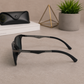 Sunglasses For Men With Black Glass & Black Frame 4287 Square Sunglass By Sunglasses Deal