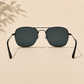 Sunglasses For Men With Black Glass & Black Frame 3136 Square Sunglass By Sunglasses Deal