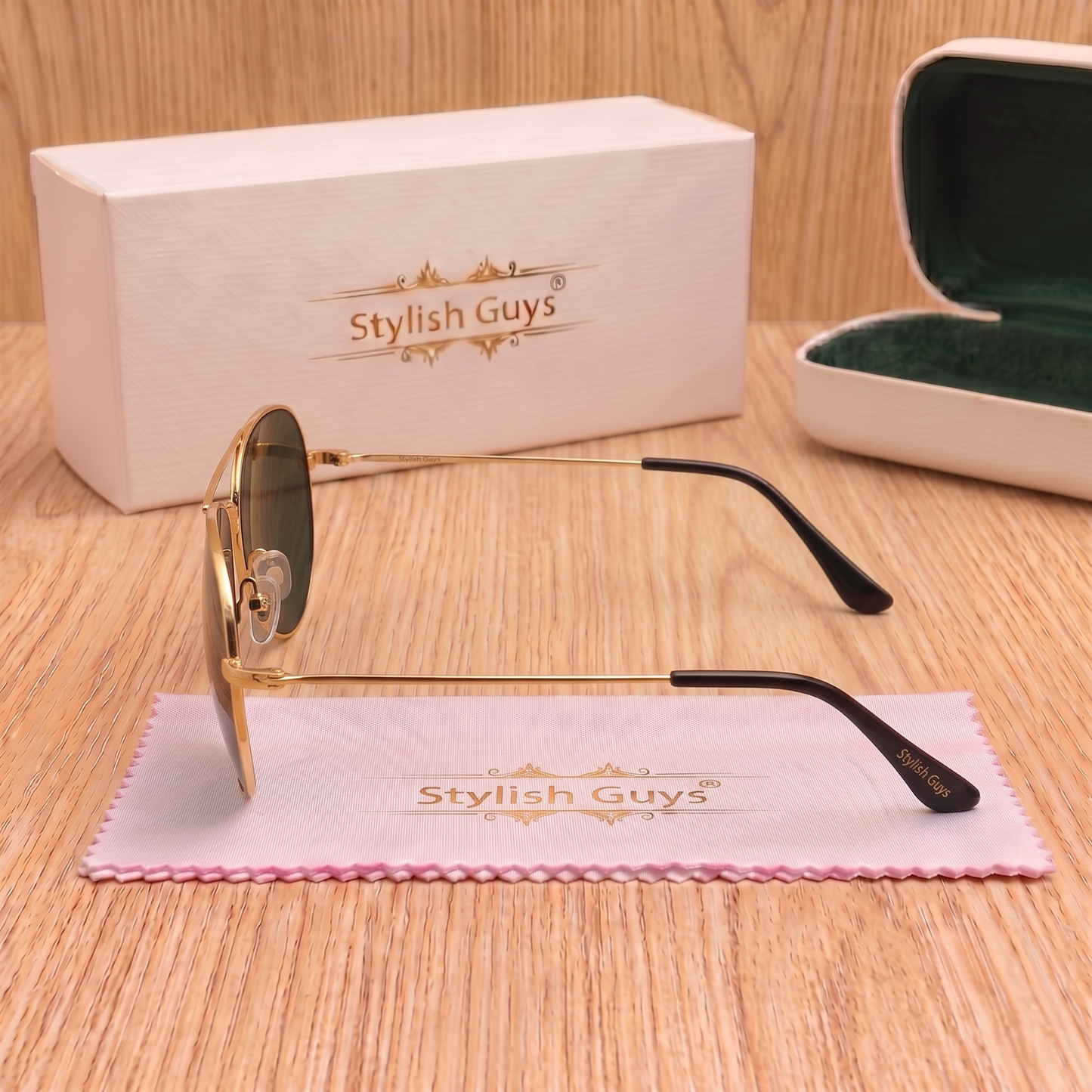 Sunglasses For Men With Black Glass & Golden Frame 3026 Aviator Sunglass By Sunglasses Deal