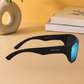 Sunglasses For Men With Aqua Blue Mercury Glass & Black Frame 2053 Sport Sunglass By Sunglasses Deal