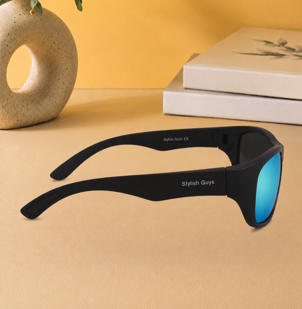 Sunglasses For Men With Aqua Blue Mercury Glass & Black Frame 2053 Sport Sunglass By Sunglasses Deal