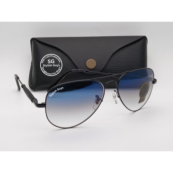 Top Trendy Hot New Stylish Attractive Blue Shade & Black 3517 Evergreen UV Protected Sunglasses For King's Men & Women