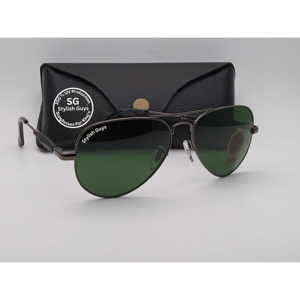 Top Trendy Hot New Stylish Attractive Green & Black 3517 Evergreen UV Protected Sunglasses For King's Men & Women
