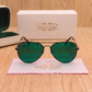 Sunglasses For Men With Green Glass & Black Frame 3026 Aviator Sunglass By Sunglasses Deal