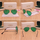 Sunglasses For Men With Green Glass & Black Frame 3026 Aviator Sunglass By Sunglasses Deal