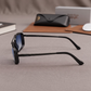 Sunglasses For Men With Blue Shade Glass & Black Frame 4413 Square Sunglass By Sunglasses Deal