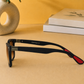 Sunglasses For Men With Brown Shade Glass & Black Frame 4195 Square Sunglass By Sunglasses Deal