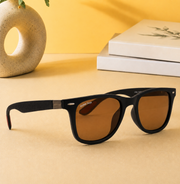 Sunglasses For Men With Brown Glass & Black Frame 4195 Square Sunglass By Sunglasses Deal