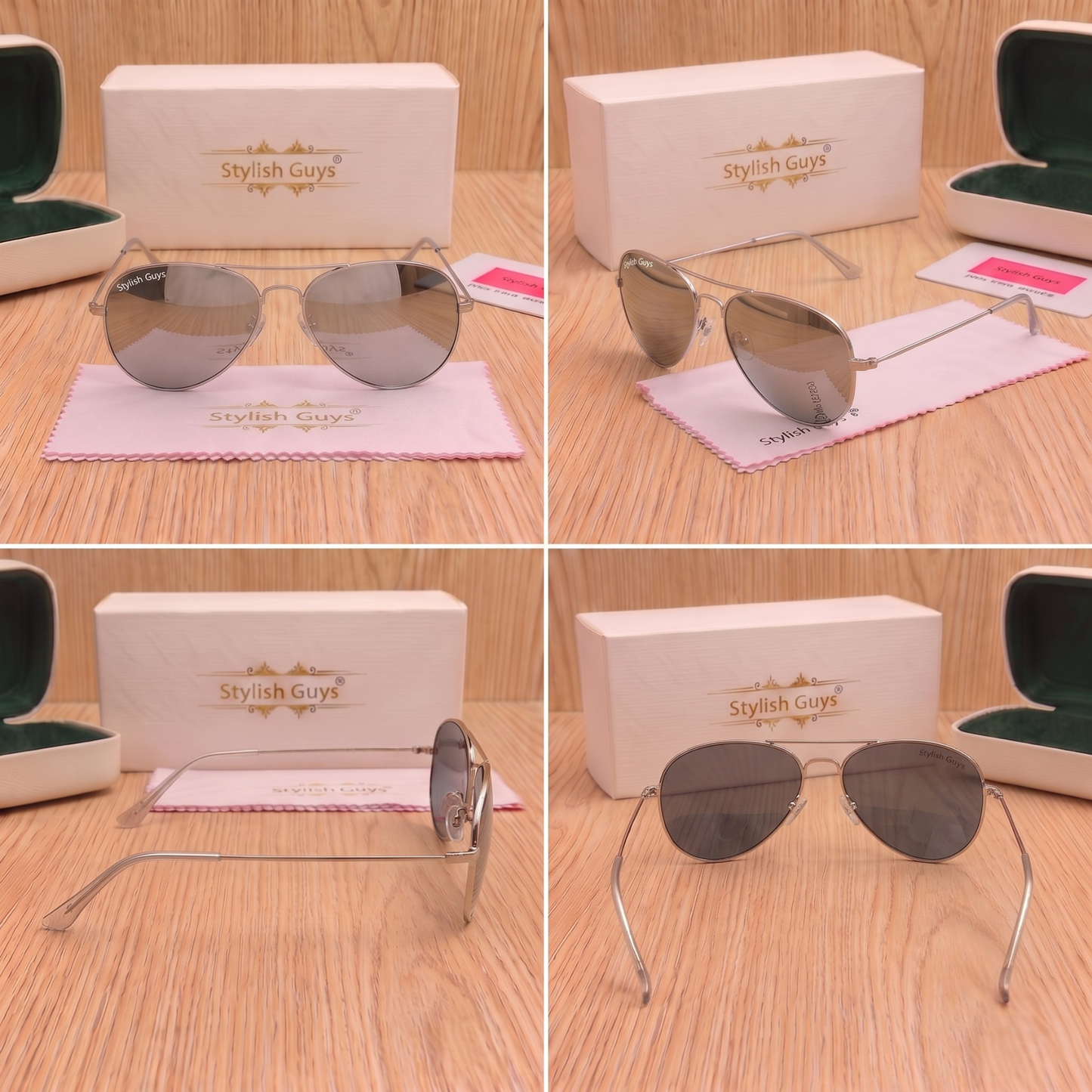 Sunglasses For Men With Silver Mercury Glass & Silver Frame 3026 Aviator Sunglass By Sunglasses Deal