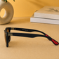 Sunglasses For Men With Brown Glass & Black Frame 4195 Square Sunglass By Sunglasses Deal