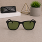Sunglasses For Men With Green Glass & Black Frame 4287 Square Sunglass By Sunglasses Deal