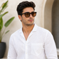 Sunglasses For Men With Brown Glass & Black Frame 4195 Square Sunglass By Sunglasses Deal