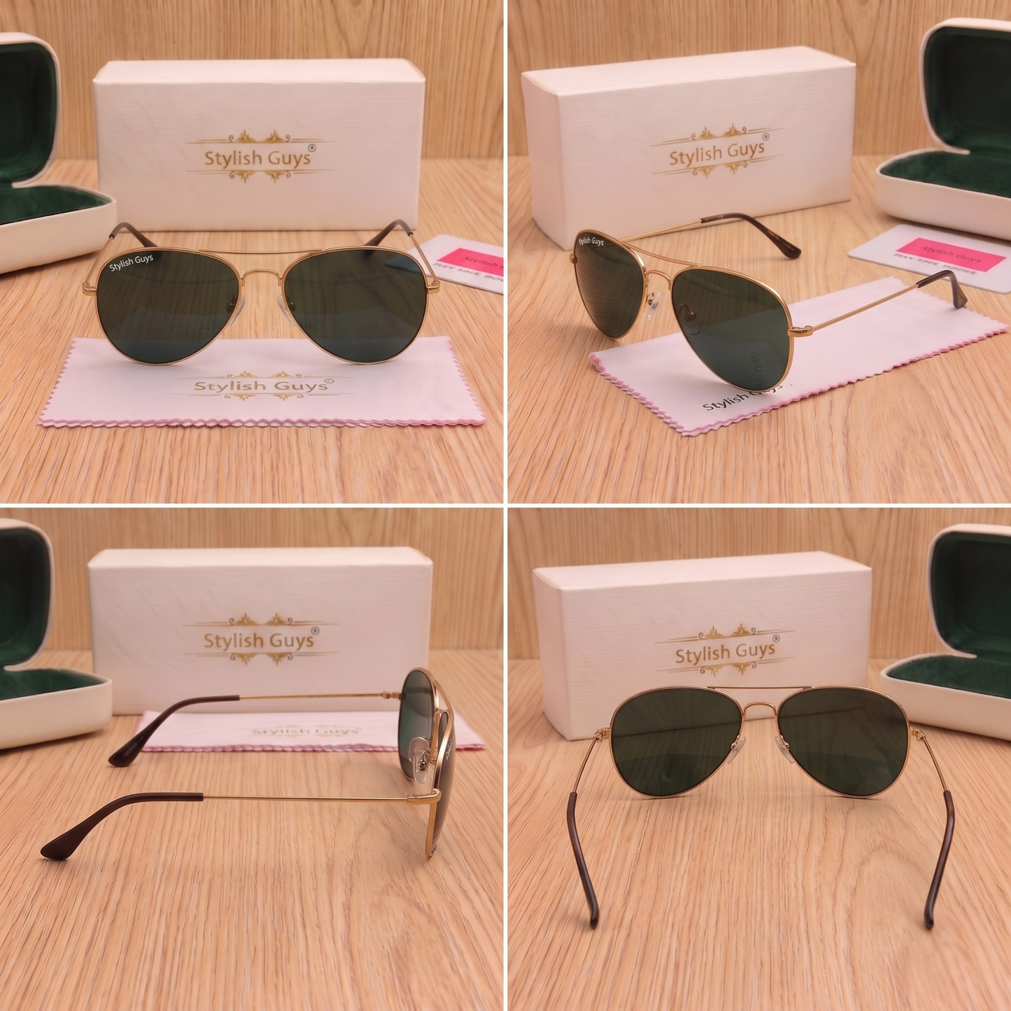 Sunglasses For Men With Black Glass & Golden Frame 3026 Aviator Sunglass By Sunglasses Deal