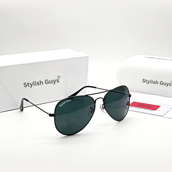 New Fancy Latest Flexible Nosed Trending Shaded B2 Black Mirror & Black Frame Aviator With Metal Frame Hot Favourite Sunglass For Men, Women & Unisex. ( SG - 3026 )