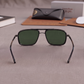 Sunglasses For Men With Green Glass & Black Frame 4413 Square Sunglass By Sunglasses Deal
