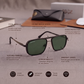 Sunglasses For Men With Green Glass & Black Frame 4413 Square Sunglass By Sunglasses Deal