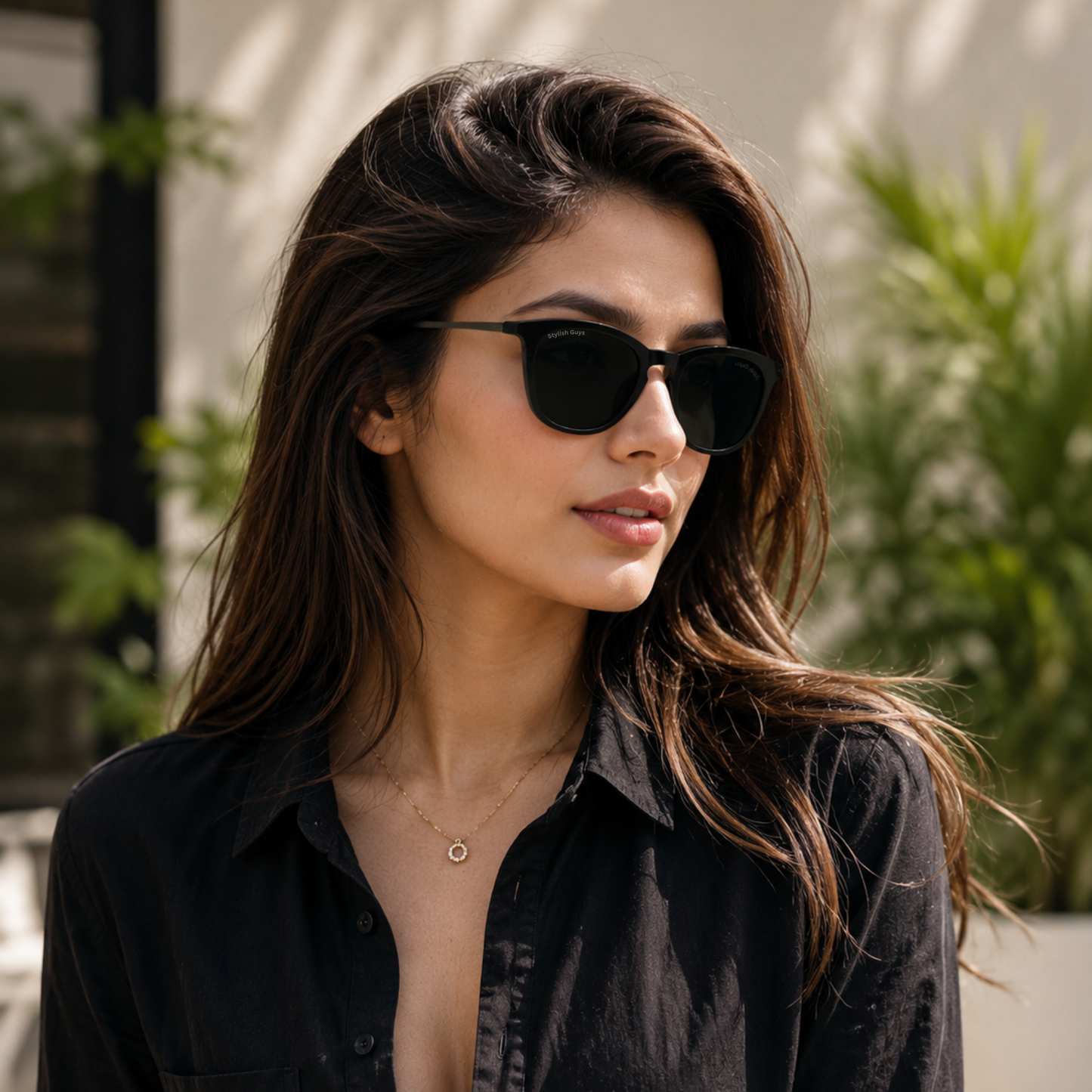 Sunglasses For Men With Black Glass & Black Frame 4221 Square Sunglass By Sunglasses Deal