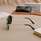 Sunglasses For Men With Black Glass & Golden Frame 4414 Aviator Oval Sunglass By Sunglasses Deal