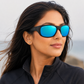 Sunglasses For Men With Aqua Blue Mercury Glass & Black Frame 2053 Sport Sunglass By Sunglasses Deal