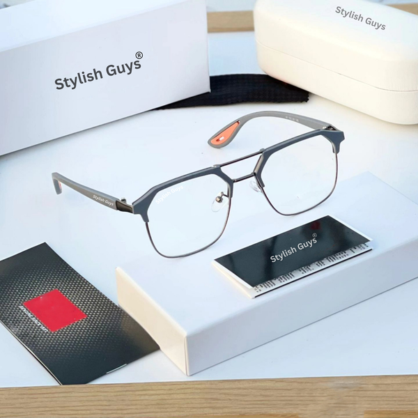 Top Trendy Hot New Stylish Attractive Square Day-Night & Grey 04 Evergreen UV Protected Sunglasses For King's Men & Women ( SG-#04 )