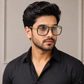 Sunglasses For Men With Clear Glass & Golden Frame 4413 Square Sunglass By Sunglasses Deal
