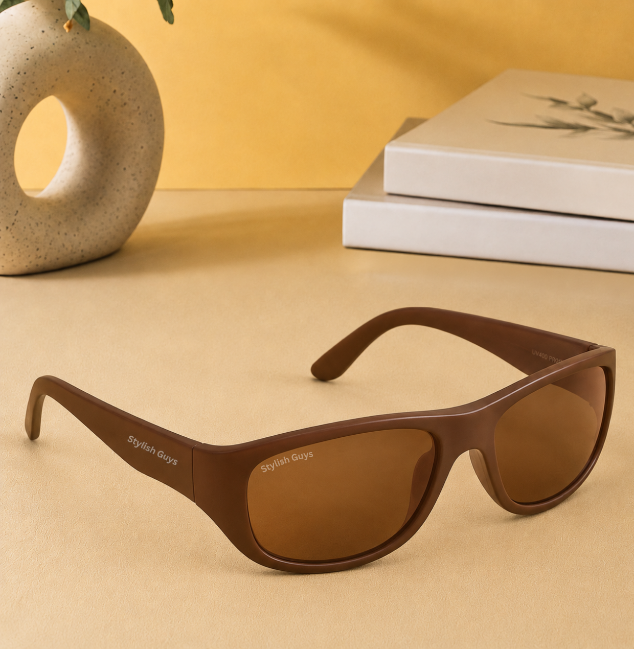 Sunglasses For Men With Brown Glass & Brown Frame 2053 Sport Sunglass By Sunglasses Deal