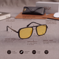 Sunglasses For Men With Candy Yellow Glass & Black Frame 4413 Square Sunglass By Sunglasses Deal