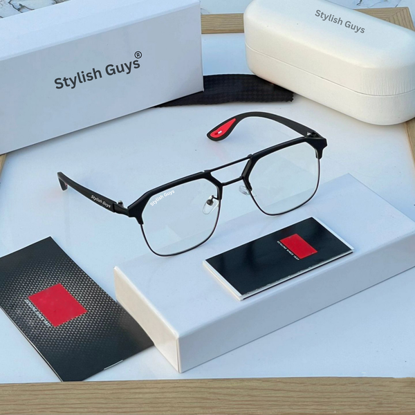 Top Trendy Hot New Stylish Attractive Square Day-Night & Black 04 Evergreen UV Protected Sunglasses For King's Men & Women ( SG-#04 )