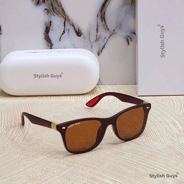 New Fancy Square Trending Latest Fixed Nosed With Metal Frame Hot Favorite Sunglass For Men, Women & Unisex. ( SG - 750 )