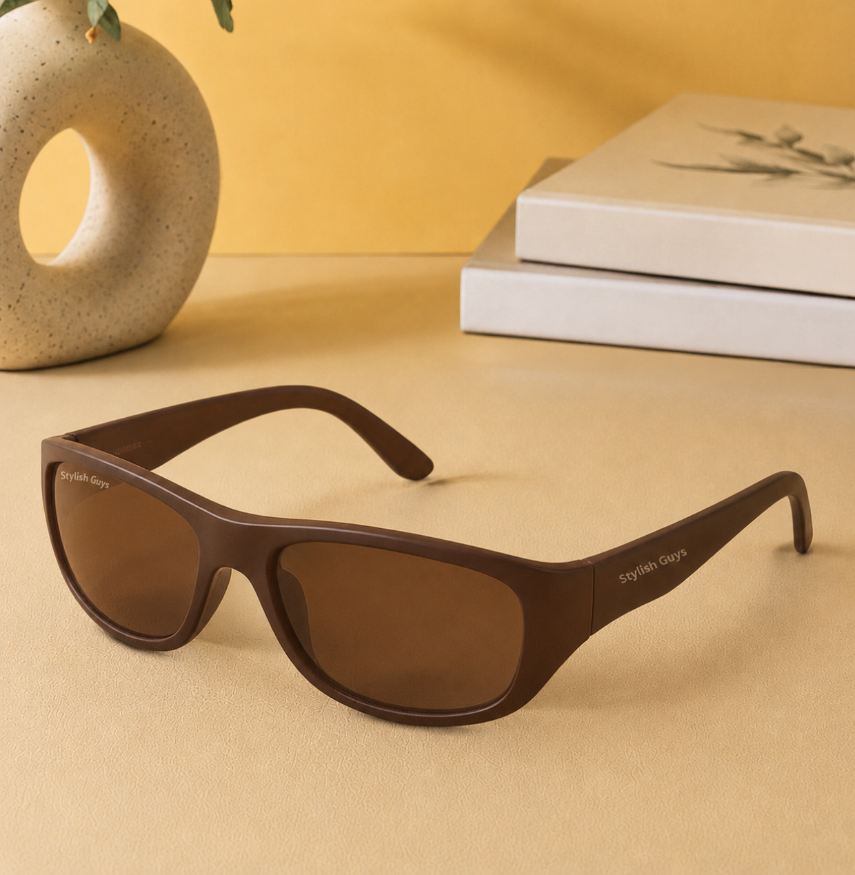 Sunglasses For Men With Brown Glass & Brown Frame 2053 Sport Sunglass By Sunglasses Deal
