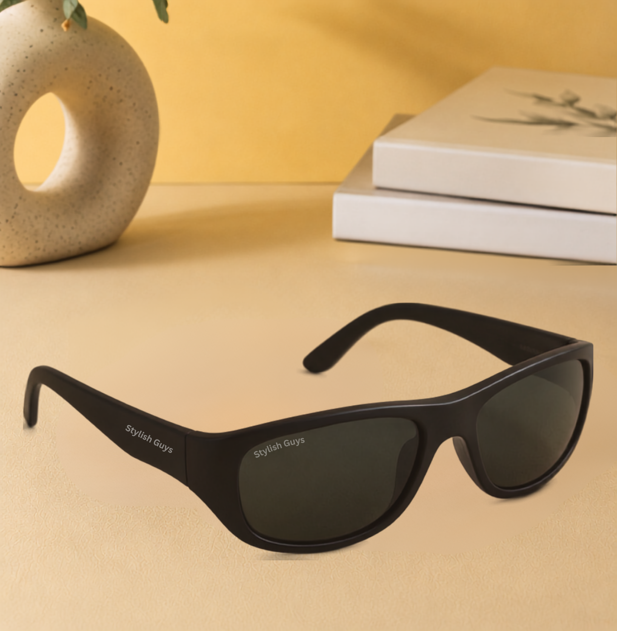 Sunglasses For Men With Black Glass & Black Frame 2053 Sport Sunglass By Sunglasses Deal