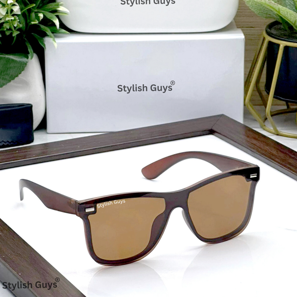 New Fancy Square Trending Latest Fixed Nosed With Metal Frame Hot Favorite Sunglass For Men, Women & Unisex. ( SG - 650 )